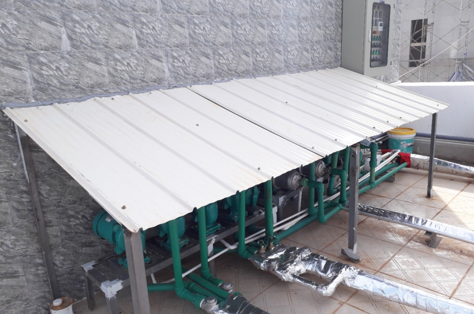 NƯỚC NÓNG NĂNG LƯỢNG MẶT TRỜI CÔNG NGHIỆP HINOSUN NHÀ MÁY